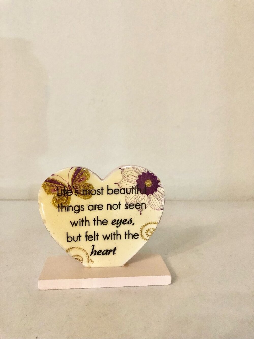 Heart Shape Wooden Plaque